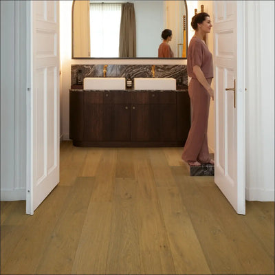Quick Step Cascada White Cappuccino Oak Extra Matt Engineered Wood Flooring CASC6033