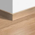 Quickstep eligna skirting boards 77mm - white varnished oak