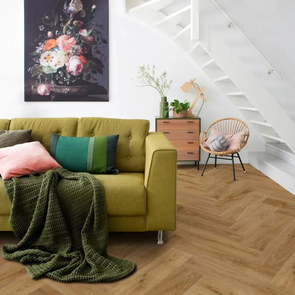 Elka Luxury Vinyl Herringbone Flooring - Floor Land UK