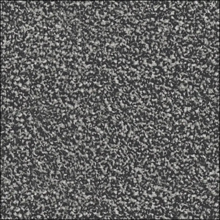 Grainy black and white static noise pattern showing the felt backing on amos saxony carpet for saxony floor land
