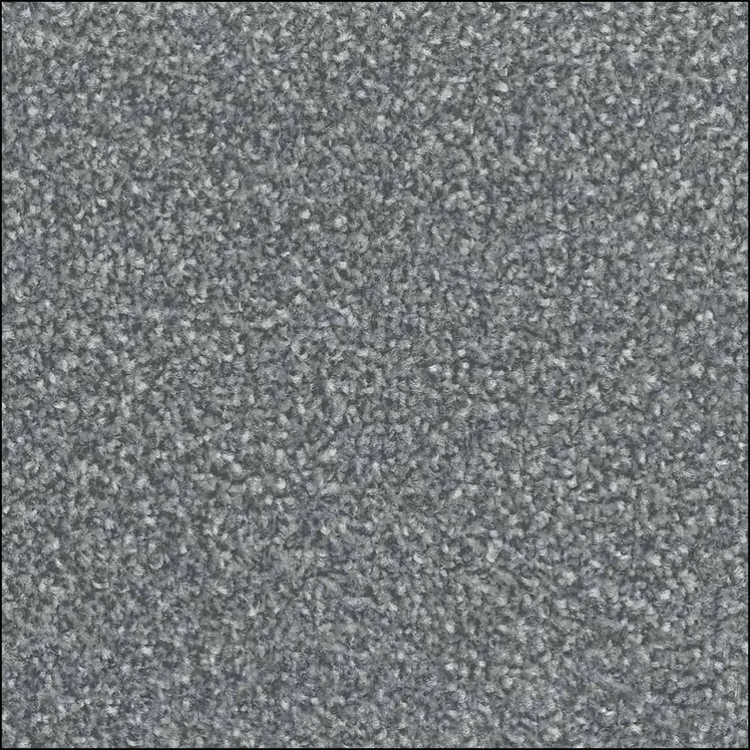 Gray textured amos saxony carpet with speckled surface and felt backing water resistance for saxony floor land use