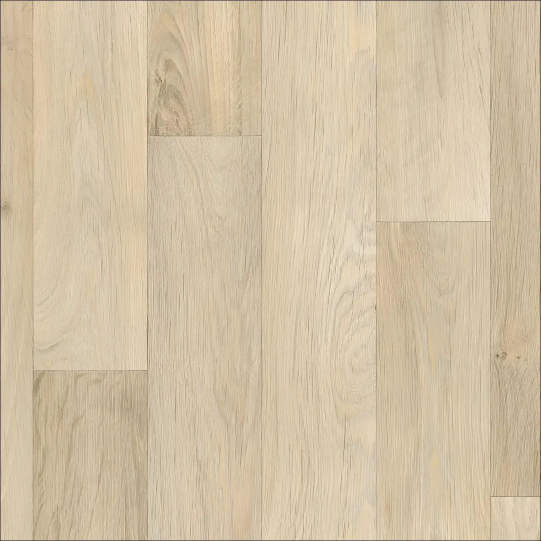Light oak caspien sheet vinyl flooring with realistic wood grain pattern and felt backed for easy installation