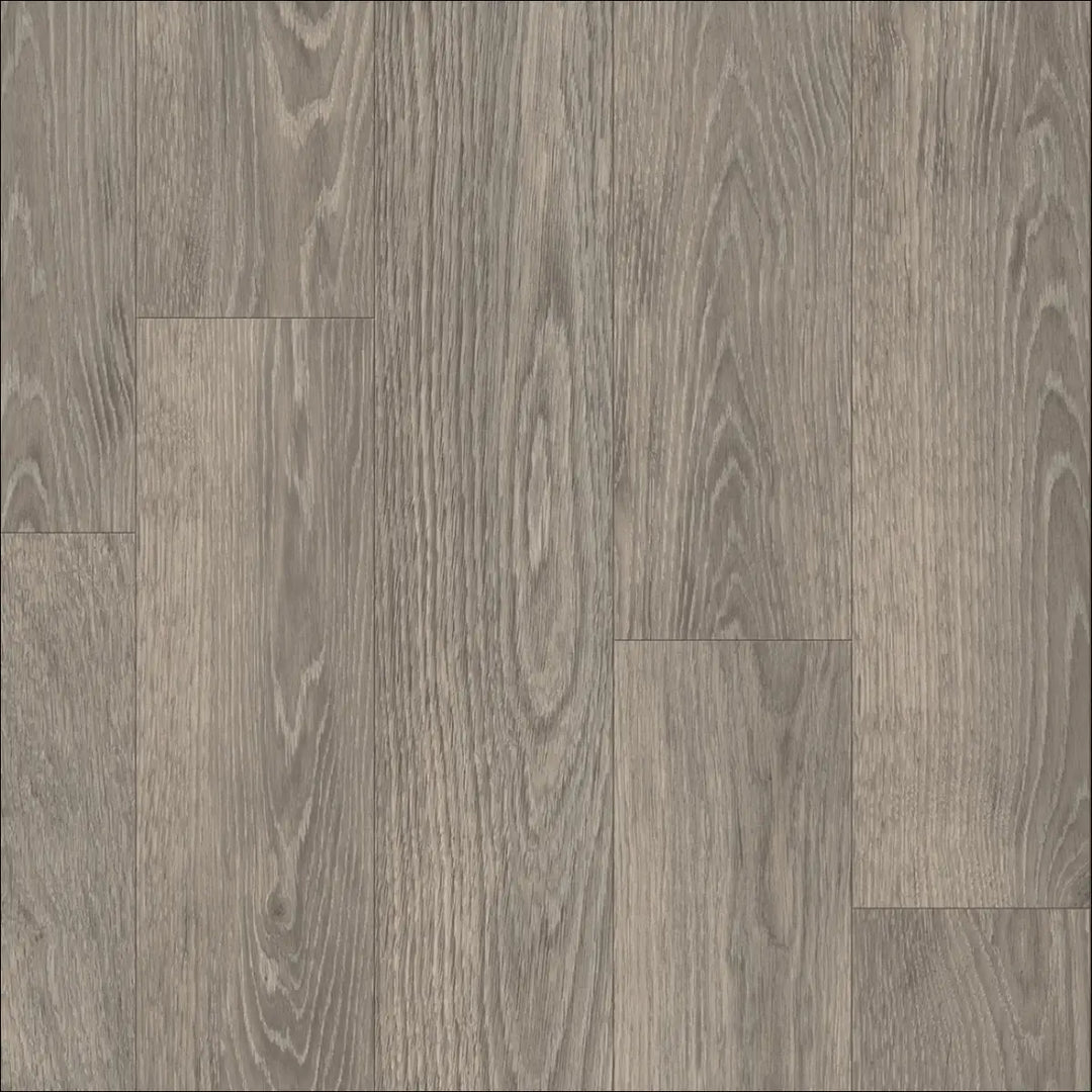 Caspien sheet vinyl flooring with felt backed realistic wood gray wood grain texture and natural tone variations