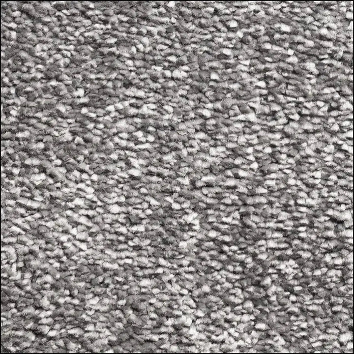 Gray decadence soft touch saxony carpet with a dense plush pile for ultimate plush comfort and style