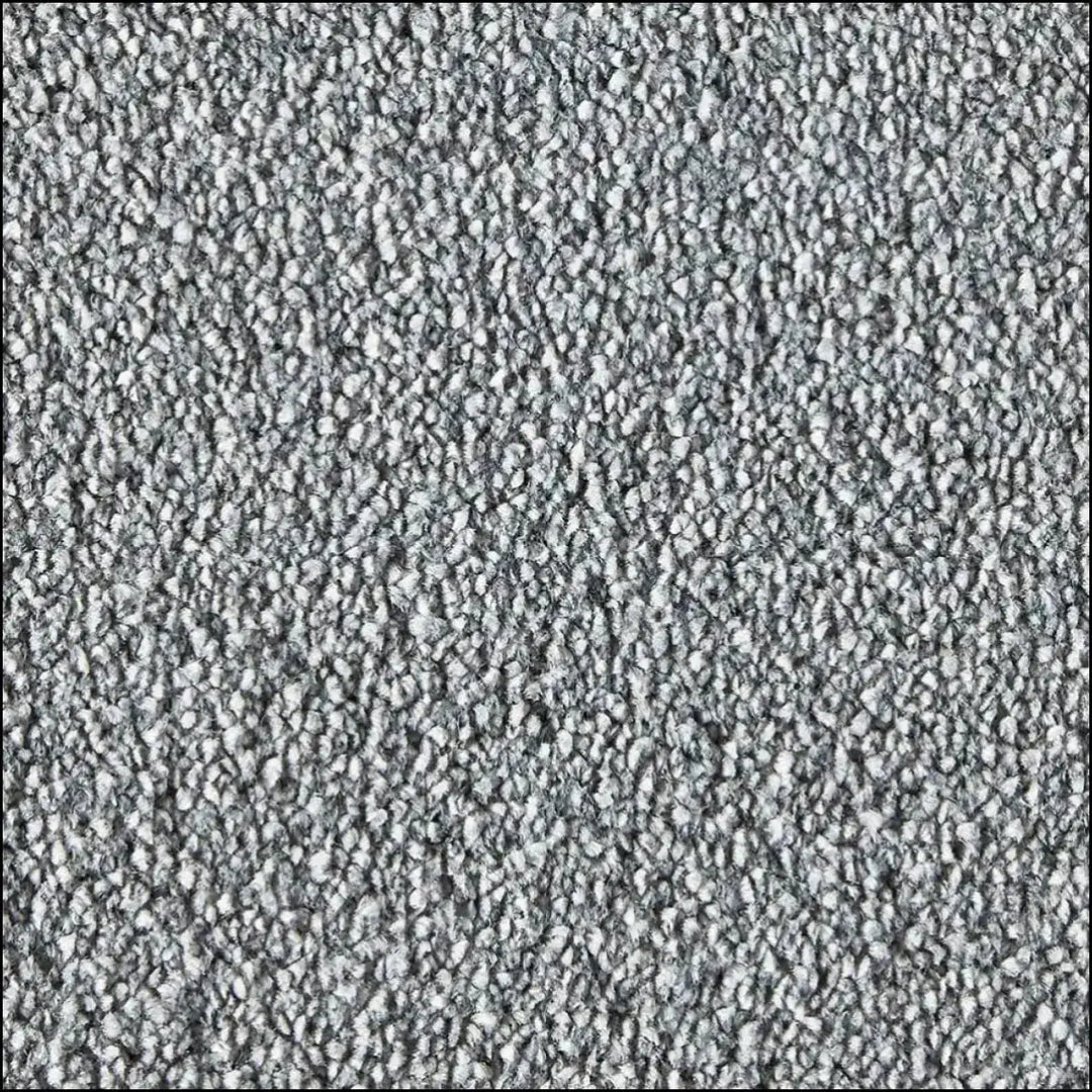 Gray decadence soft touch saxony carpet with plush comfort and a dense pebbled textured surface