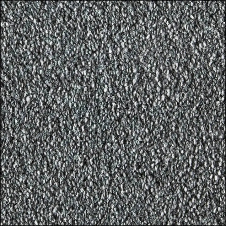 Gray decadence soft touch saxony carpet with dense looped pile weave offers plush comfort and durable texture