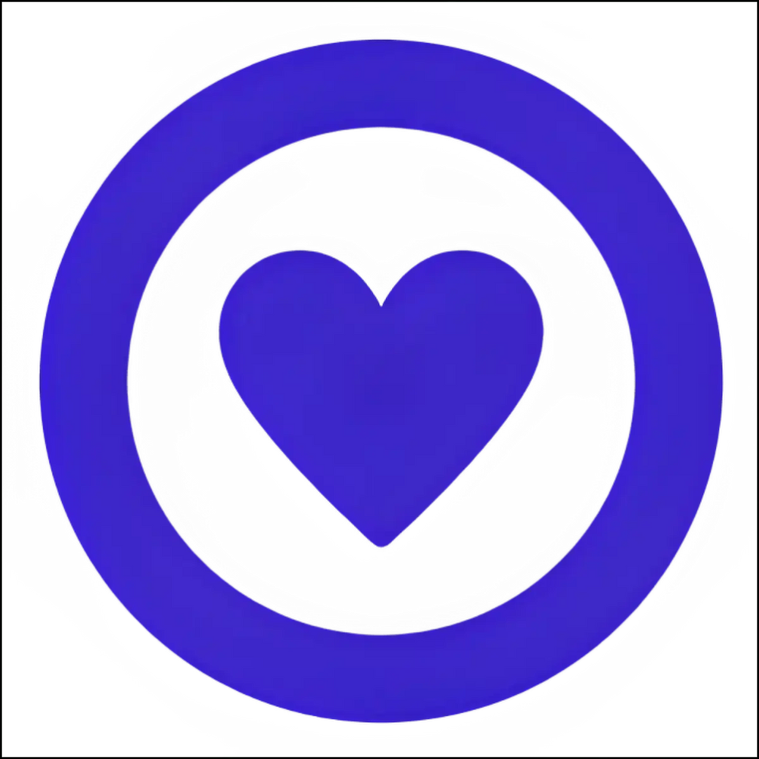 A vibrant purple heart and ring graphic signifies donation in floor land promotions with no incur extra delivery fees