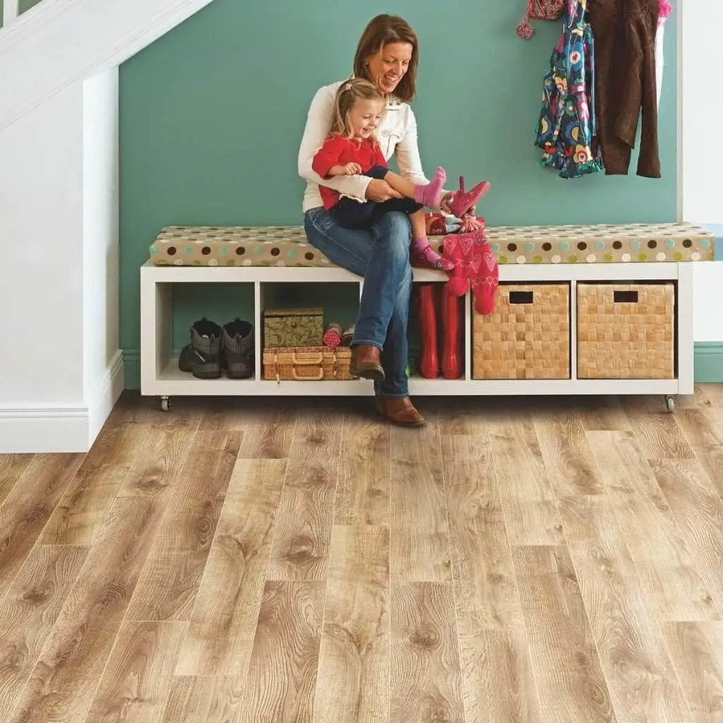 Elka aqua protect 12mm laminate flooring barn oak