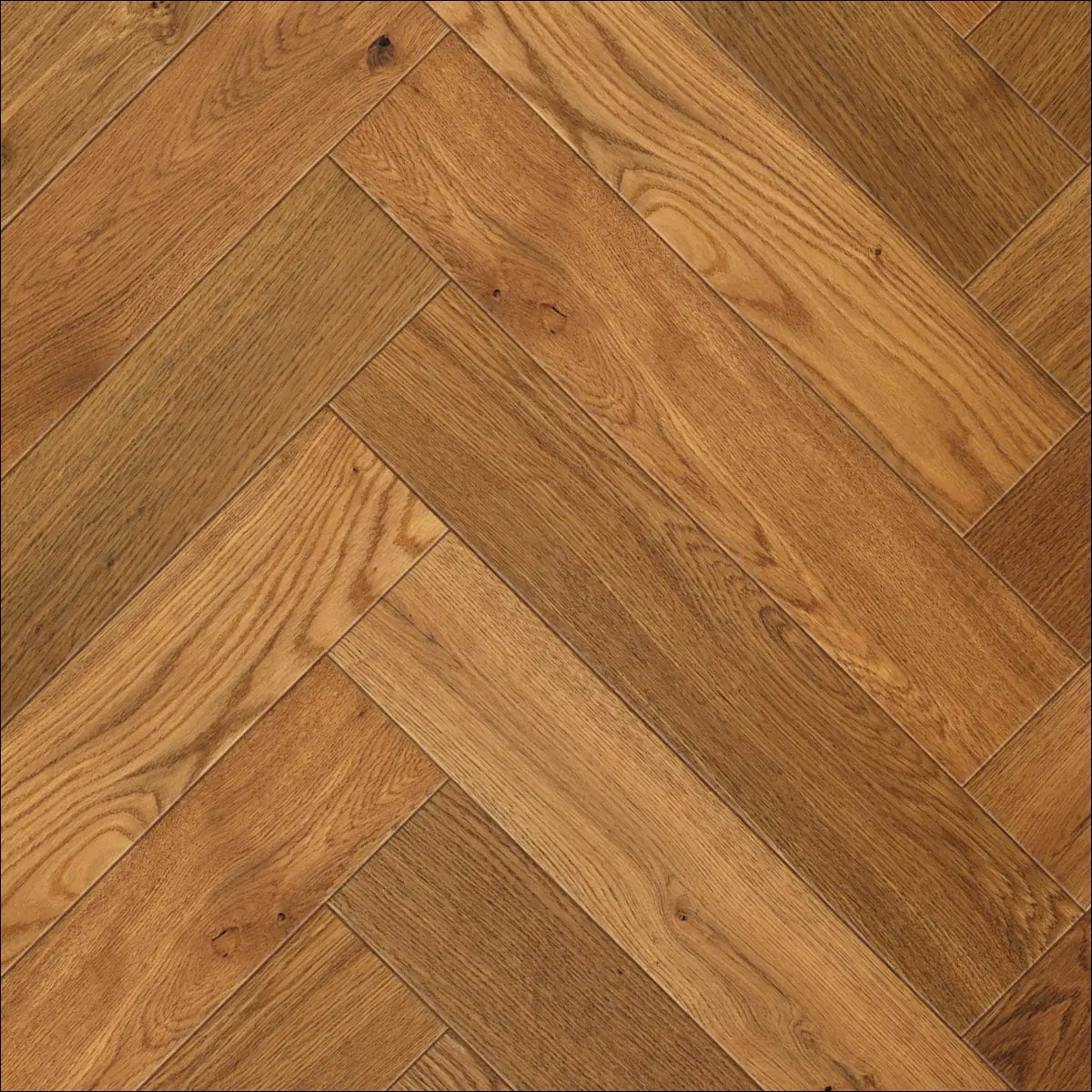 Elka engineered wood herringbone honey smoked oak