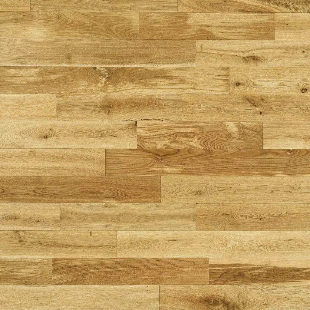 Elka solid wood flooring lacquered rustic oak