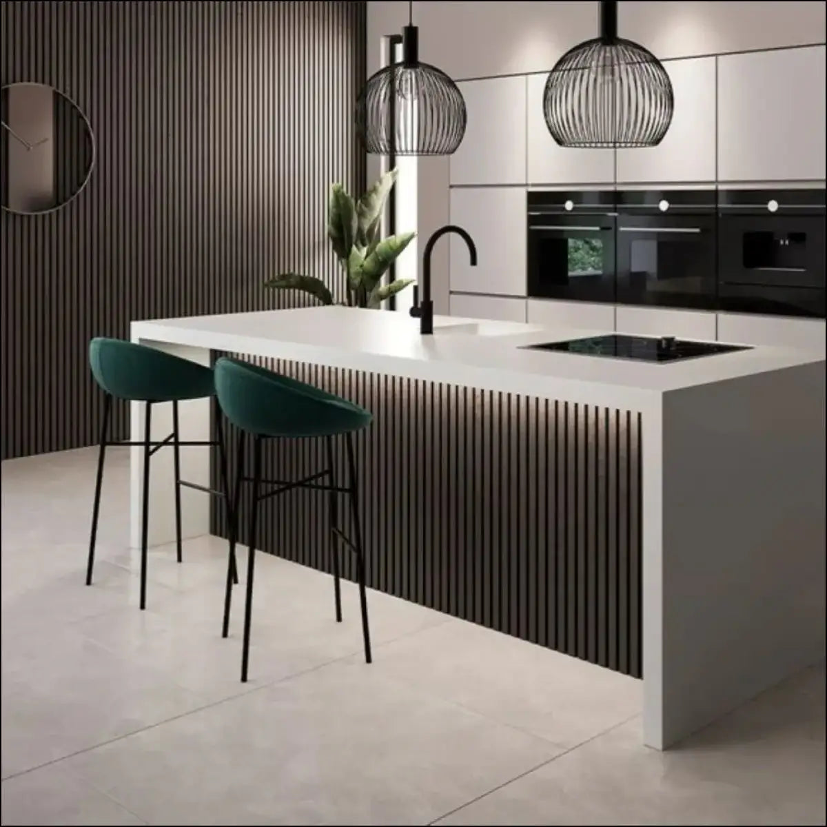 Feature wall panel charcoal oak fw3