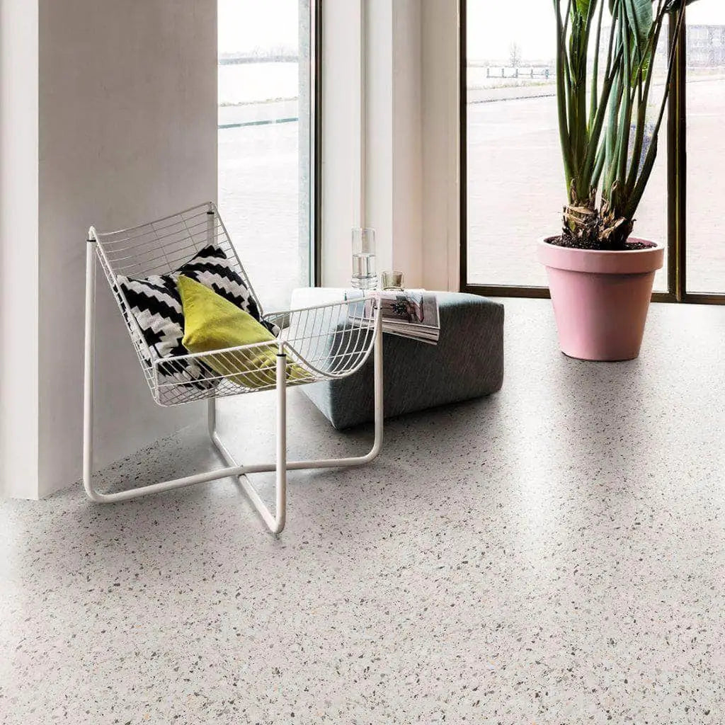 Floorify big tiles vinyl flooring terrazzo f024