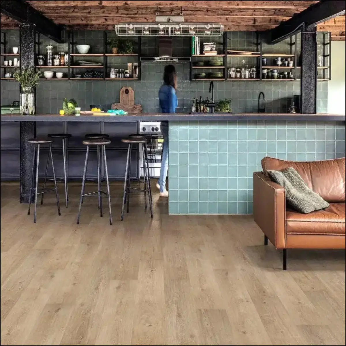 Floorify long planks luxury vinyl flooring champagne f017
