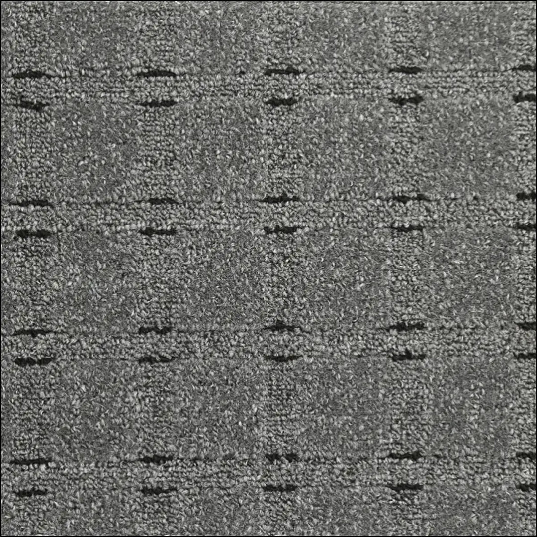 Gray impala loop carpet with subtle woven pattern and 5mm pile height perfect for stylish flooring
