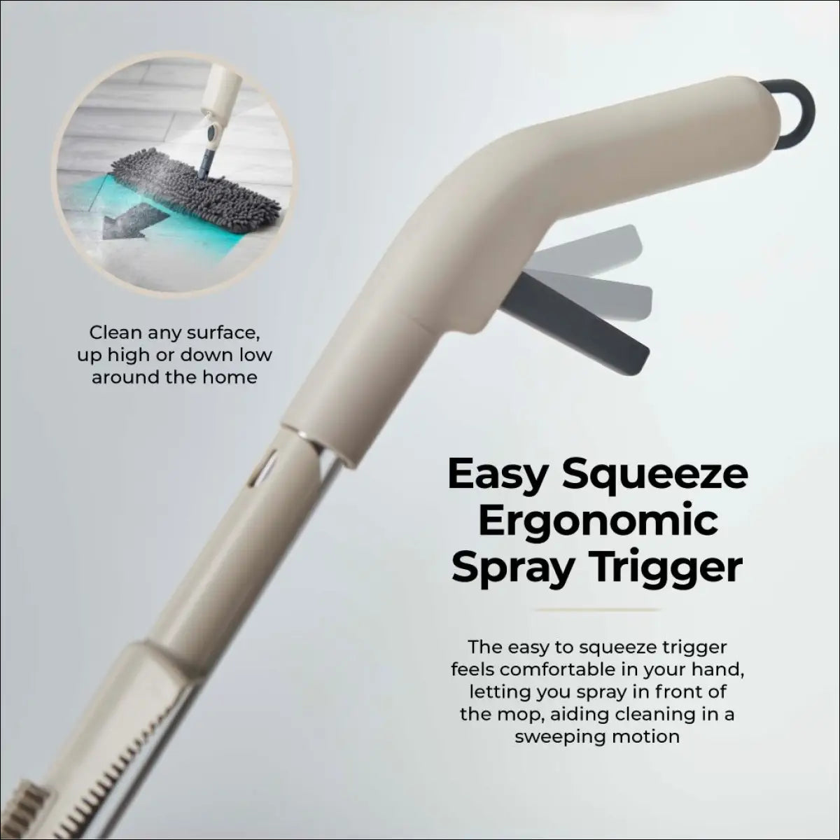 Multi-surface spray mop