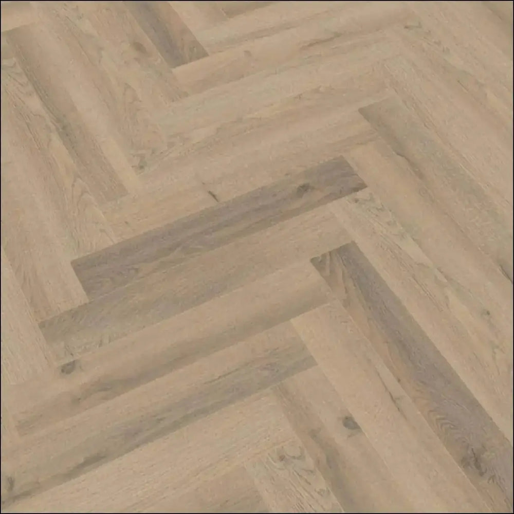 Premium 12mm herringbone laminate grey oyster
