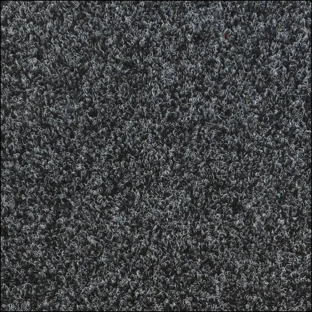 Dark gray textured primavera contract carpet with dense curly pile and gel backing ideal for commercial spaces