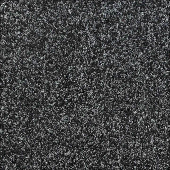 Dark gray textured primavera contract carpet with dense curly pile and gel backing ideal for commercial spaces