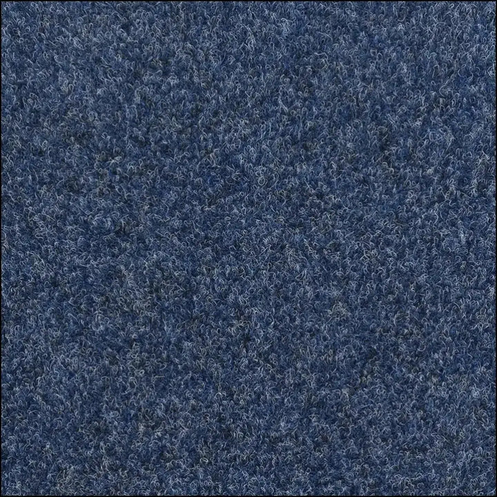 Deep blue primavera contract carpet with plush looped pile and gel backing ideal for commercial spaces