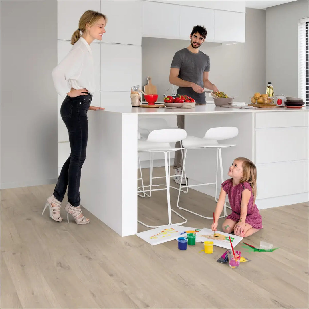Quick Step Bloom Cotton Oak Beige Luxury Vinyl Flooring | AVMPU40103