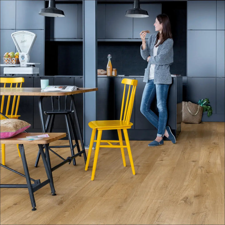 Quick Step Bloom Cotton Oak Natural Luxury Vinyl Flooring | AVMPU40104 Kitchen