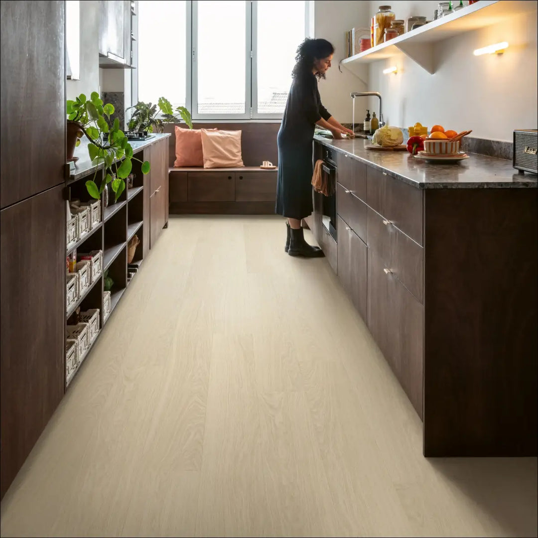 Quick Step Bloom Pure Oak Polar Light Greige Luxury Vinyl Flooring | AVMPU40099