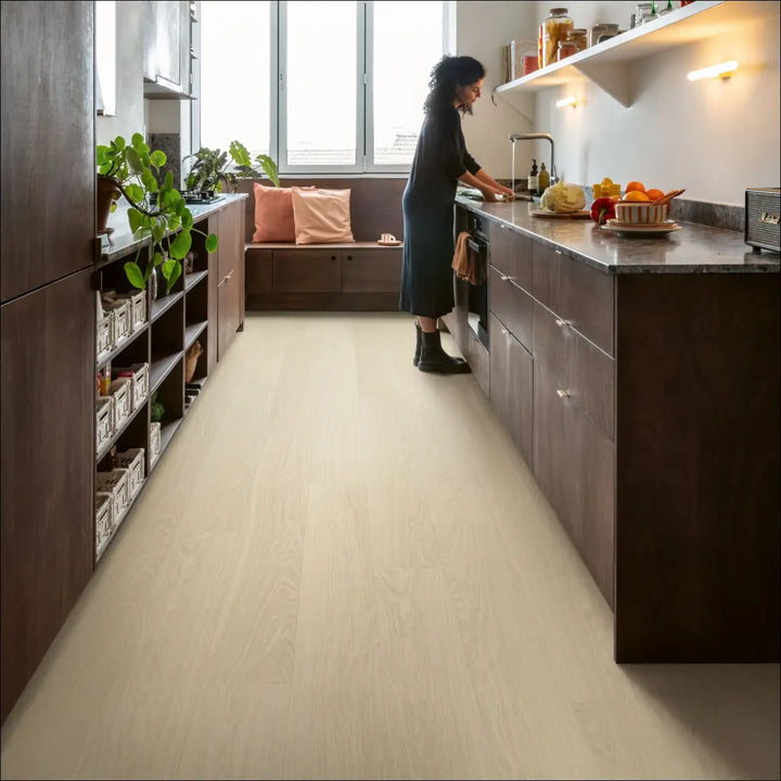 Quick Step Bloom Pure Oak Polar Light Greige Luxury Vinyl Flooring | AVMPU40099