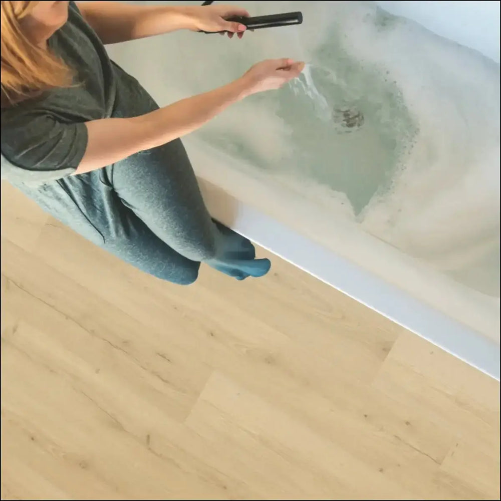 Quick-step bloom vinyl brushed oak beige