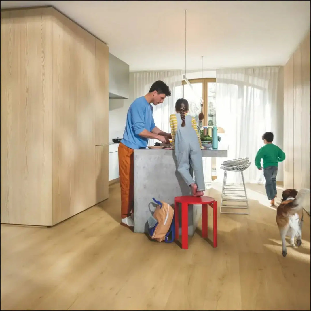 Quick-step bloom vinyl brushed oak honey