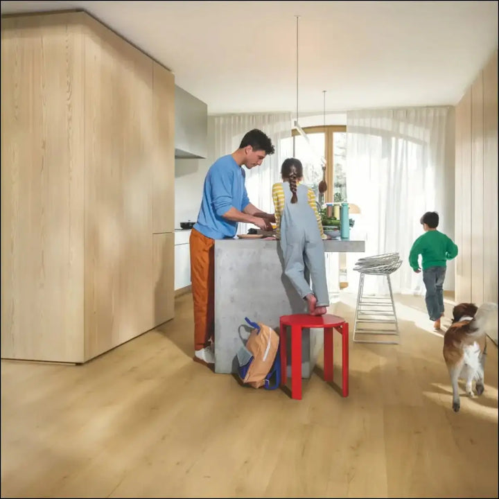 Quick-step bloom vinyl brushed oak honey