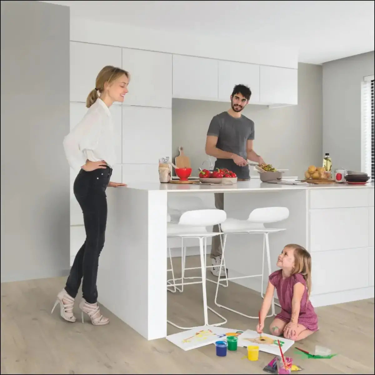 Quick-step bloom vinyl cotton oak beige