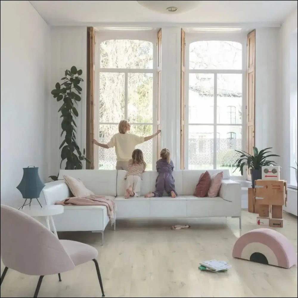 Quick-step bloom vinyl cotton oak white blush