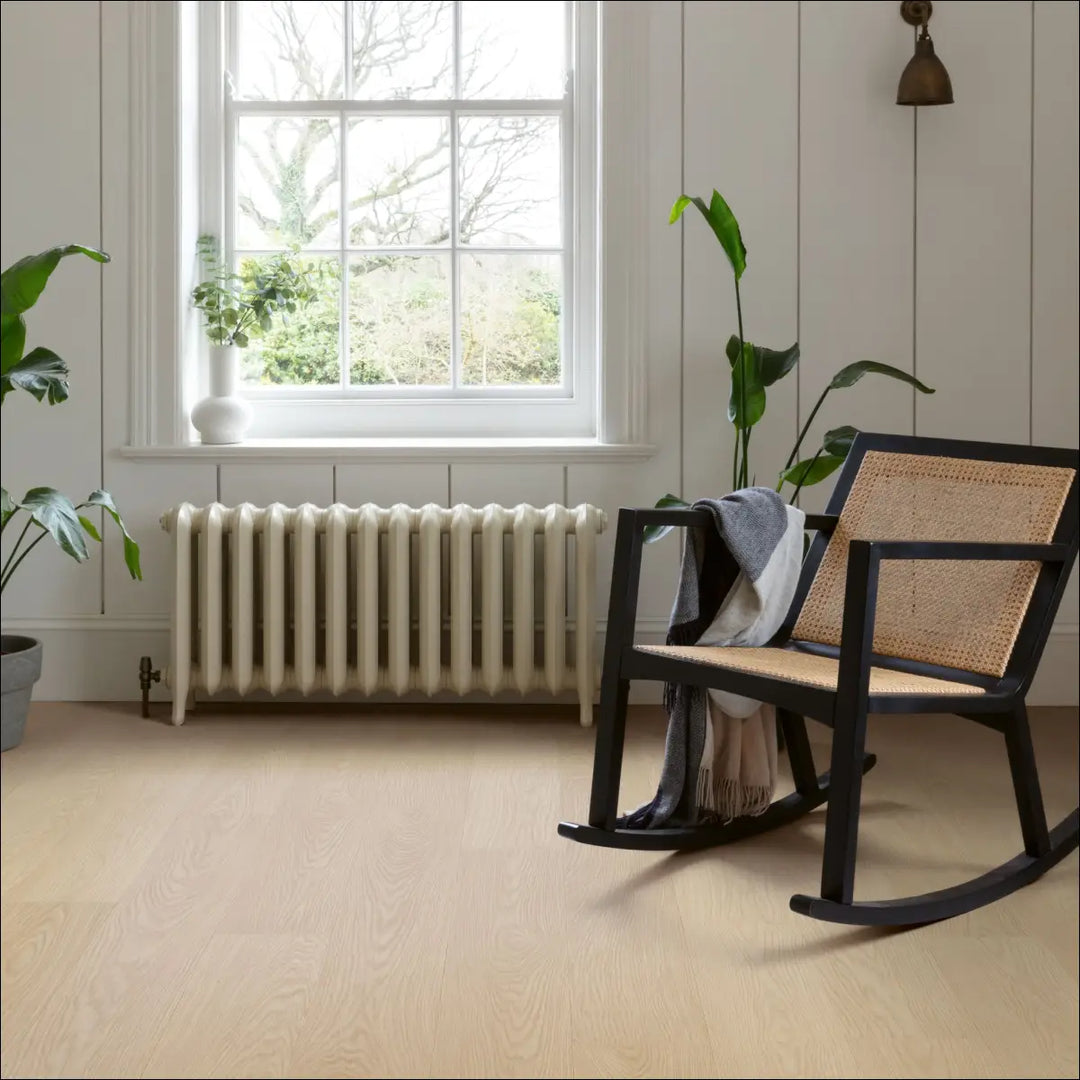 Quick Step Blos Buttermilk Oak Waterproof Luxury Vinyl Flooring | AVSPU40277 Rocking Chair