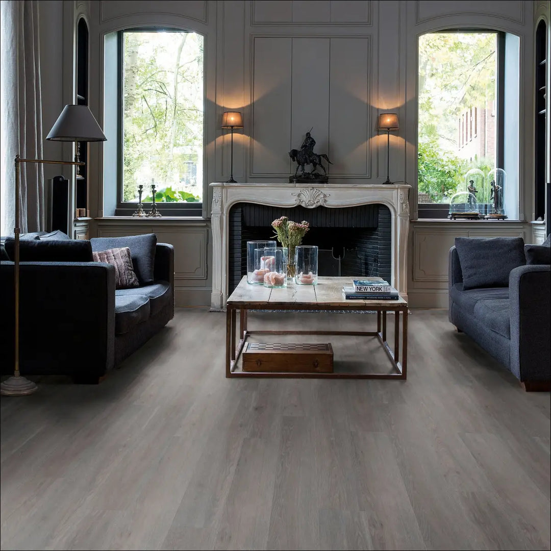 Quick Step Blos Silk Oak Dark Grey Waterproof Luxury Vinyl Flooring | AVSPU40060 Lounge