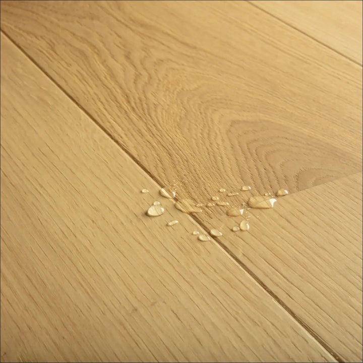 Quick Step Cascada Leather Oak Extra Matt Engineered Wood Flooring CASC6029 Water drops