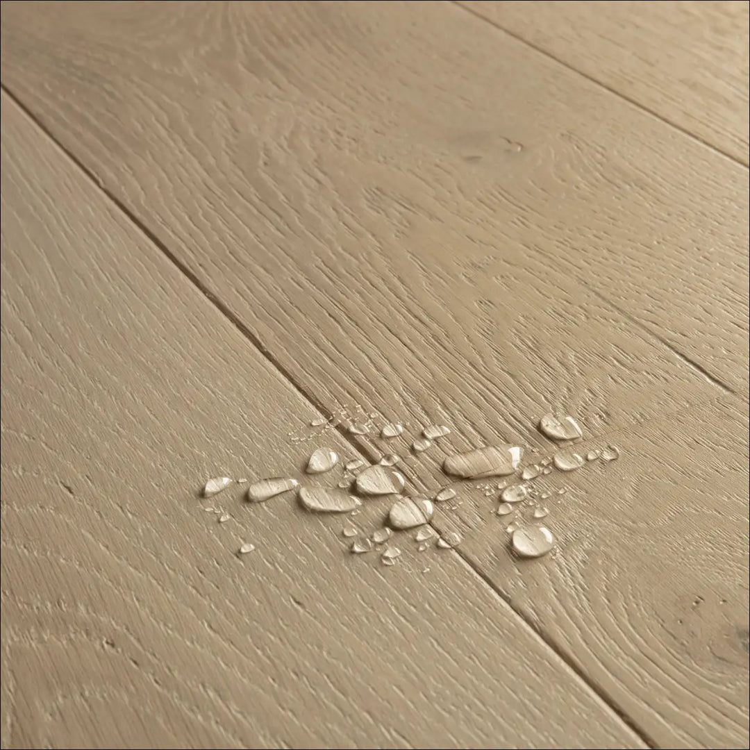 Quick Step Cascada Light Storm Oak Extra Matt Engineered Wood Flooring water drops