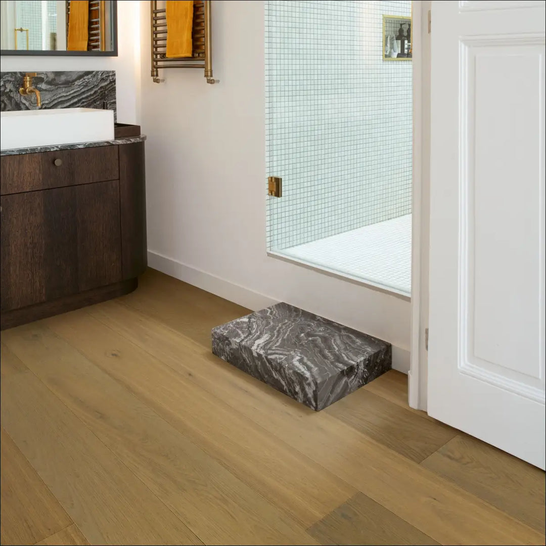 Quick Step Cascada White Cappuccino Oak Extra Matt Engineered Wood Flooring CASC6033 Hallway