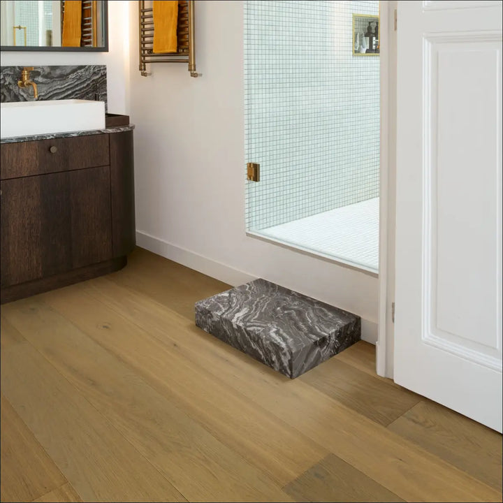 Quick Step Cascada White Cappuccino Oak Extra Matt Engineered Wood Flooring CASC6033 Hallway