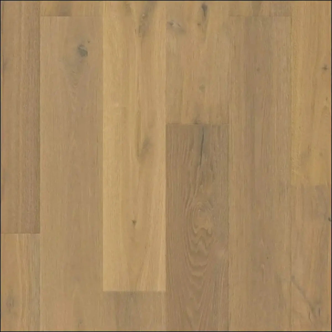 Light oak cascada wood flooring with natural grain and subtle knots in mustard oak extra matt finish