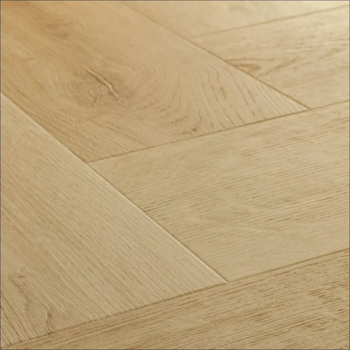 Quick Step Ciro Botanic Beige Herringbone Vinyl Flooring AVHBU40362 Grain Shot