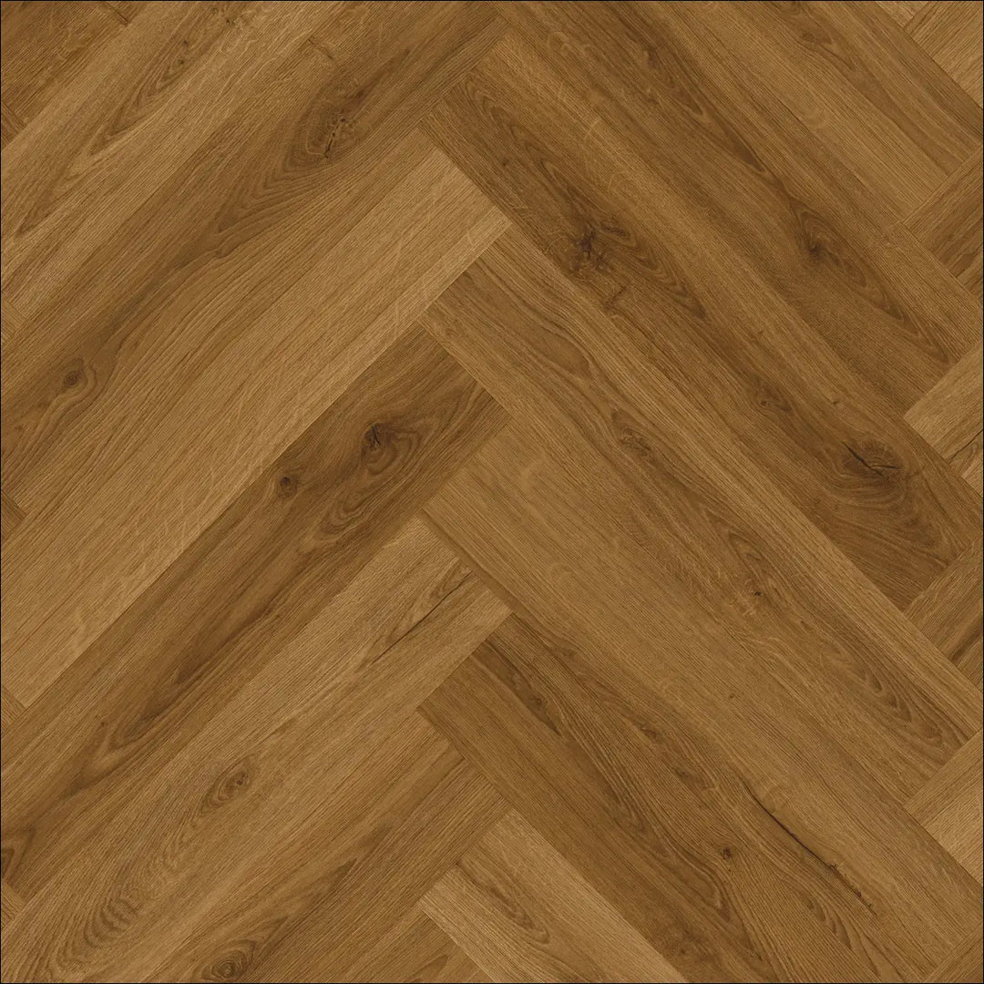Quick Step Ciro Botanic Caramel Oak Herringbone Flooring AVHBU40364 Top Shot