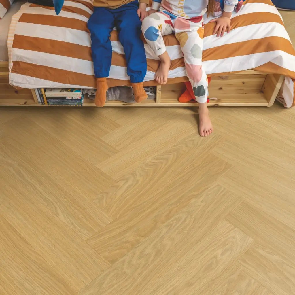 Quick - step ciro pure oak honey vinyl parquet flooring