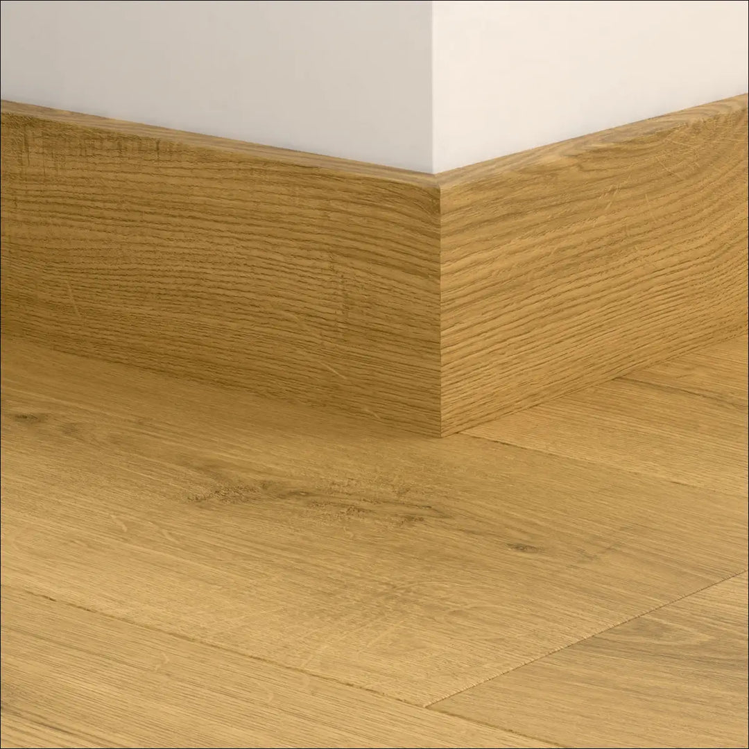 Light oak quickstep classic skirting boards with natural wood grain finish for stylish quickstep classic flooring edges
