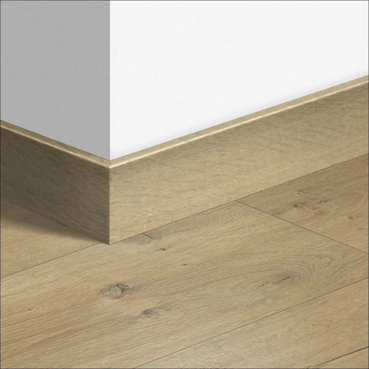 Light oak quickstep classic skirting boards with smooth natural wood grain finish for quickstep classic flooring