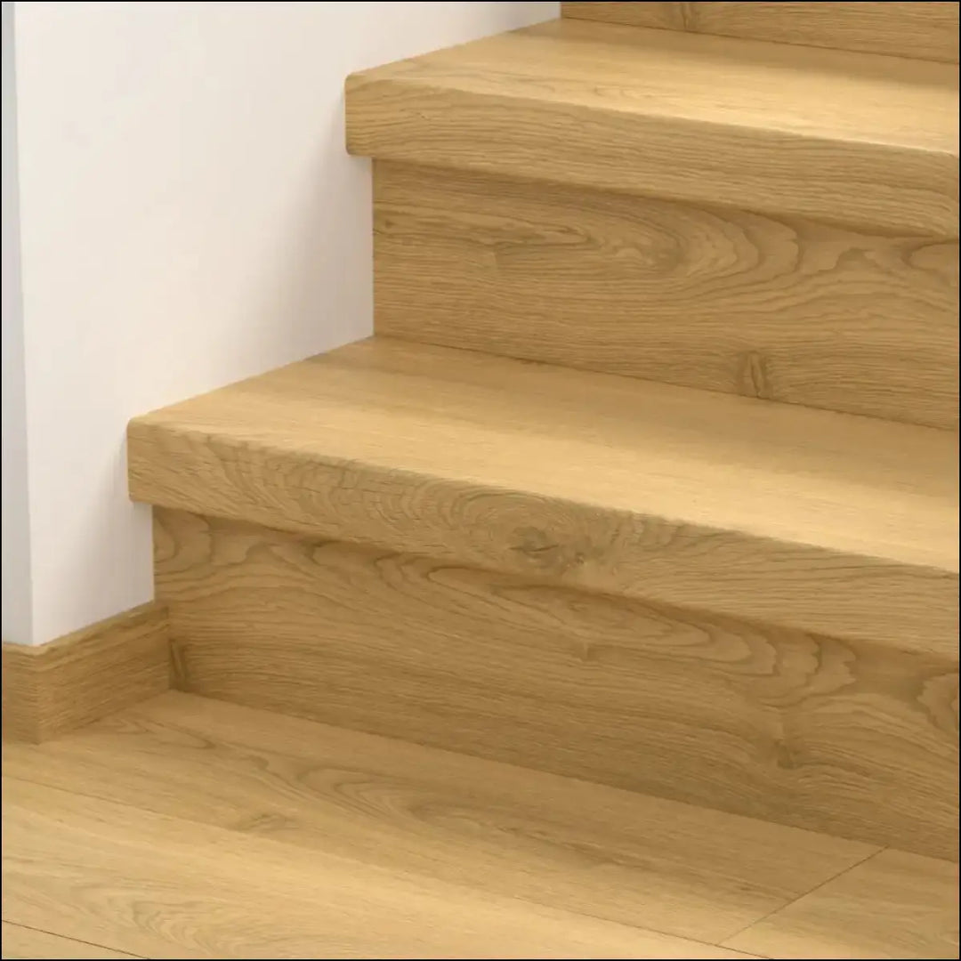 Light oak quick step classic stair cover showing natural grain and modern design for classic laminate flooring