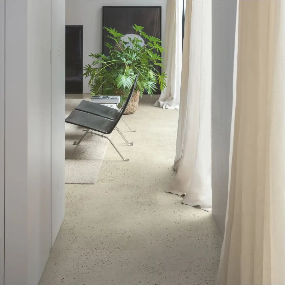 Quick-step illume vinyl tile pebble concrete