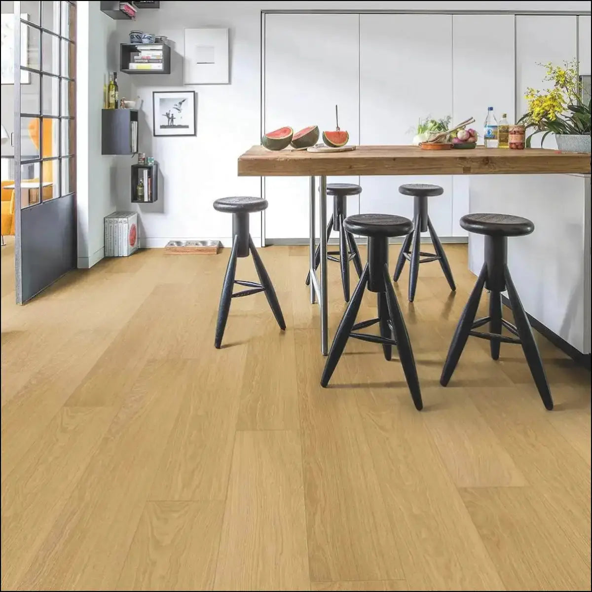 Quick step impressive laminate natural varnished oak
