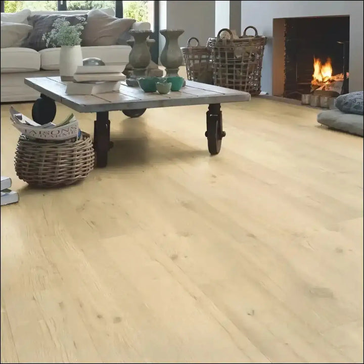 Quick step impressive laminate sandblasted oak natural