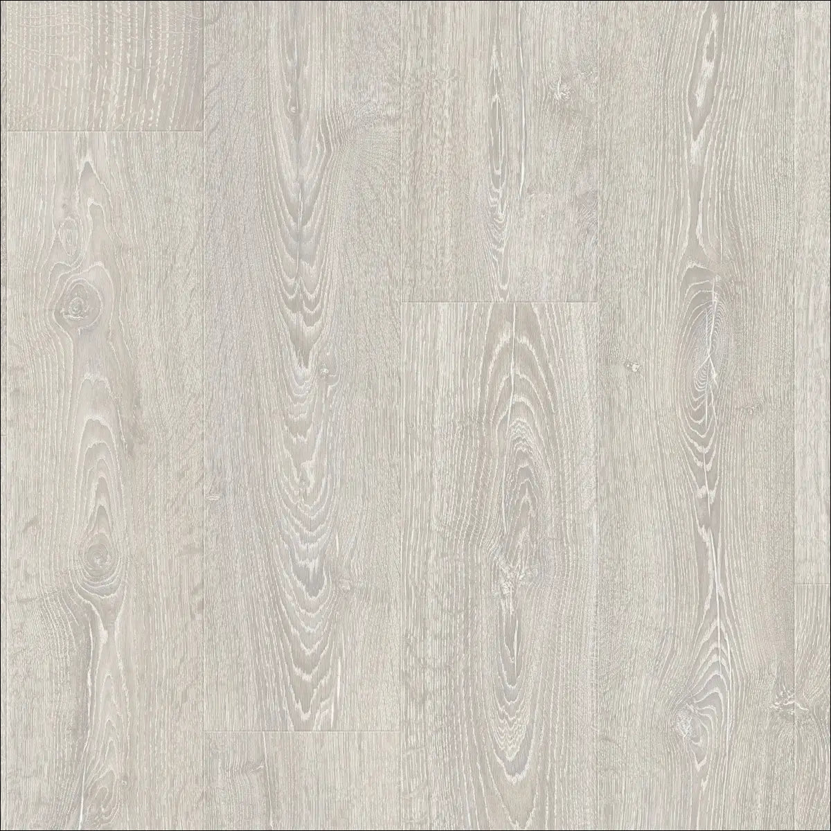 Light gray wood grain laminate flooring showcasing quick step impressive patina classic oak grey texture