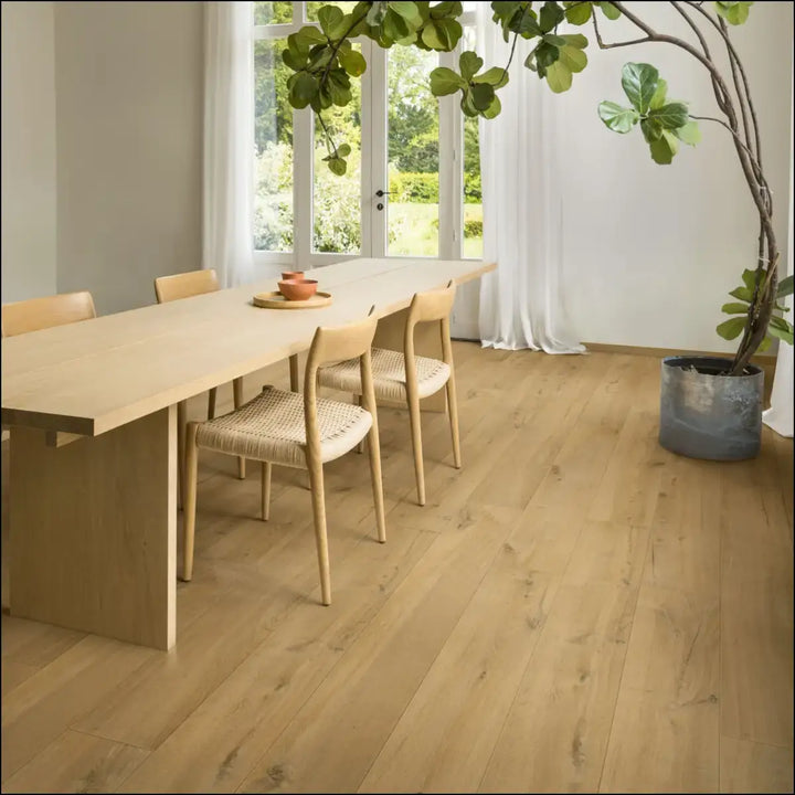 Quick Step Impressive Soft Oak Natural Laminate Flooring 1855 Dining Area